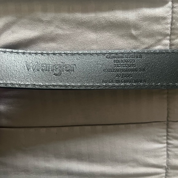 Mens Wrangler Leather Belt 42 - Picture 6 of 8